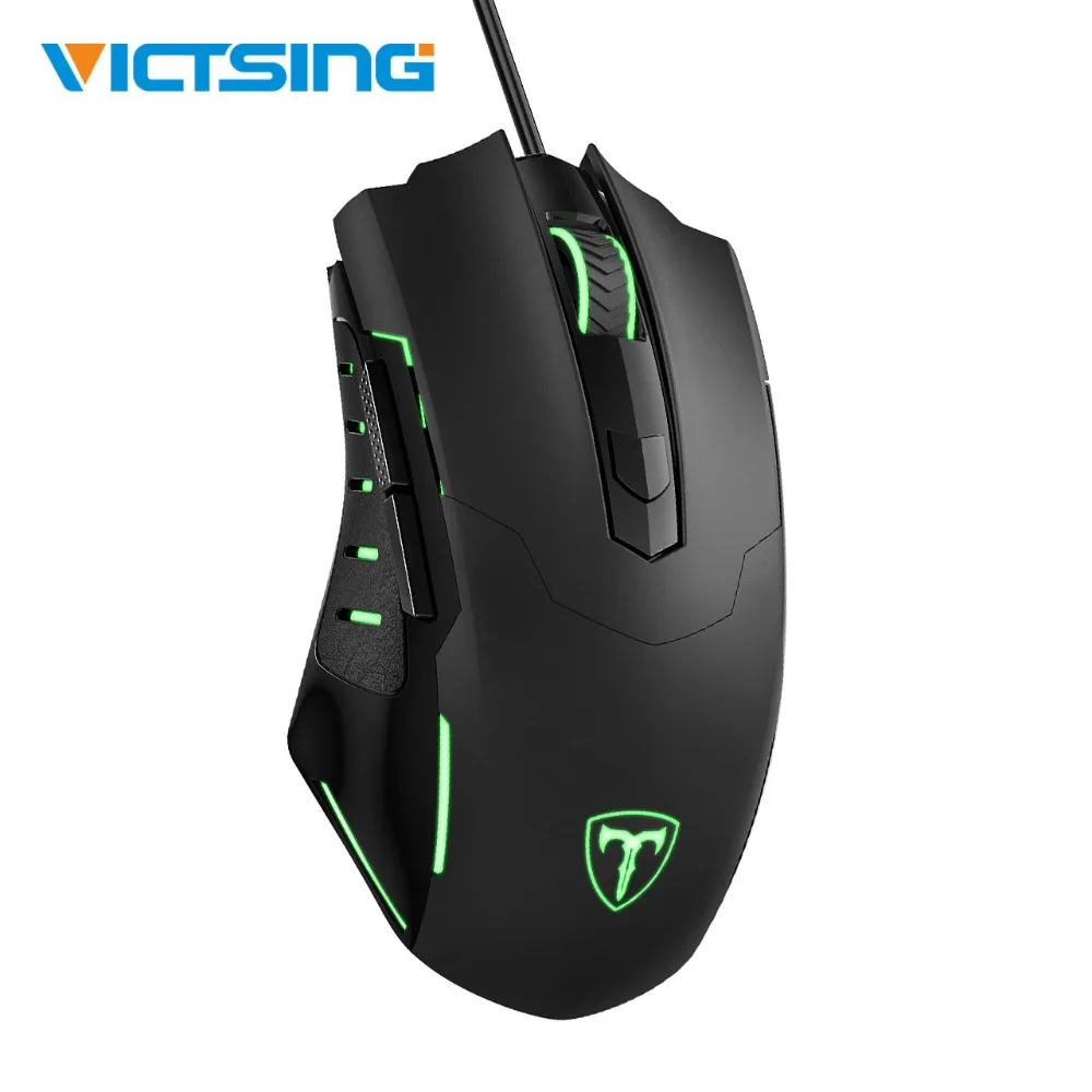 

VicTsing TOP Wired Gaming Mouse with 4 Adjustable DPI 6 Buttons Ergonomic Mouse With Adjustable Breathing Light Grip