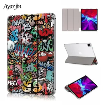 

Ultra Slim Leather Case For iPad Pro 12.9 2020 4th generation Magnetic Trifold Cover For iPad Pro 12.9 2020 Case Auto Sleep Wake