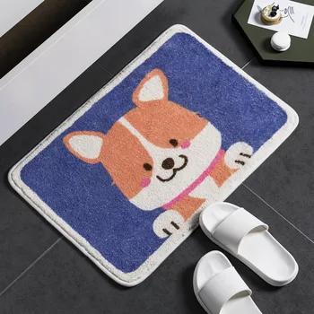 

Cartoon Carpet Soft Velvet Carpets For Living Room Bedroom Anti-slip Floor Mats Toilet Carpet Water Absorption Carpet Rugs
