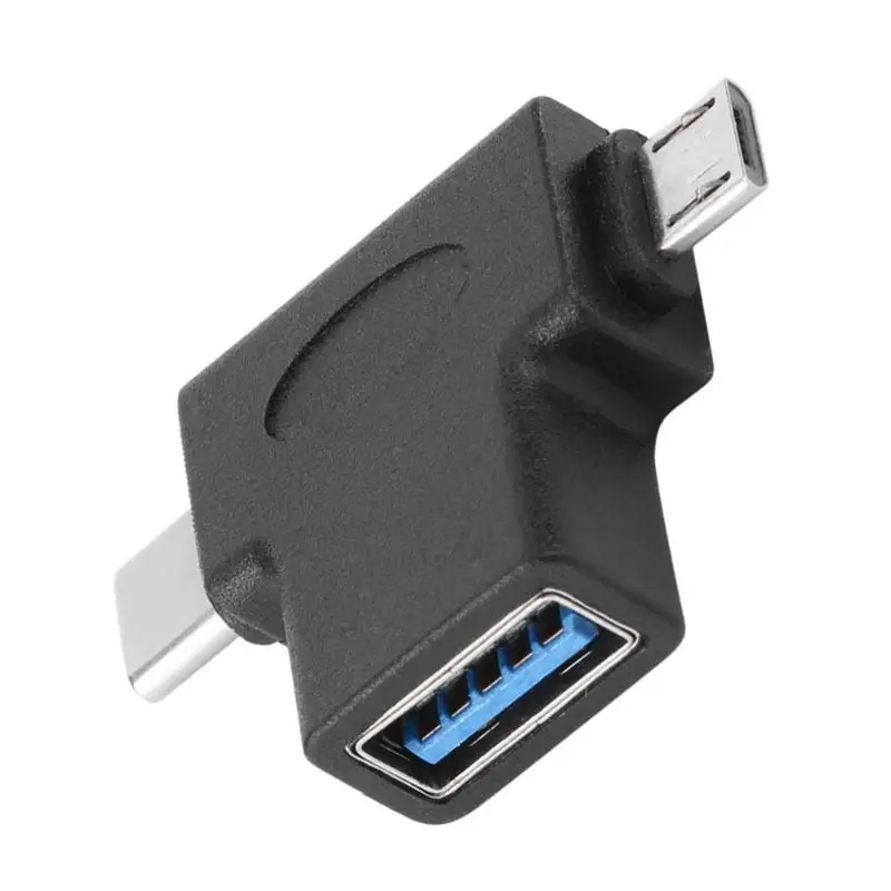 2 шт. 2-в-1 OTG USB 3,0 Тип-C Mirco usb конвертер USB C Mrico usb мужского и женского пола USB3.0 для samsung huawei Letv Macbook