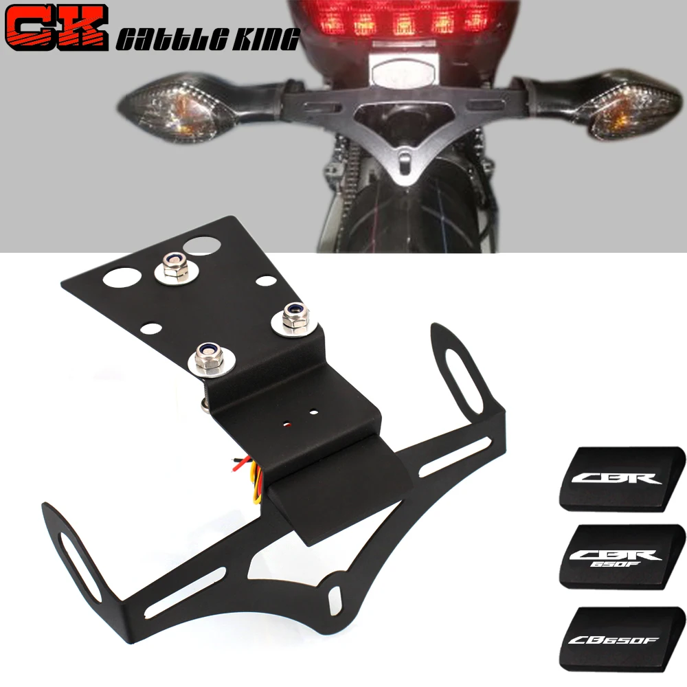 

For HONDA CB650F CBR650F CBR/CB 650F Motorcycle Tail Tidy License Plate Holder Rear Fender Eliminator Registration Frame Bracket