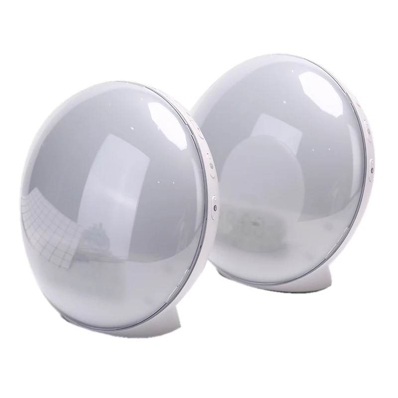 Будильник Wake Up Light цифровой будильник природа ночник часы Sunrise красочный свет с природными звуками fm-радио
