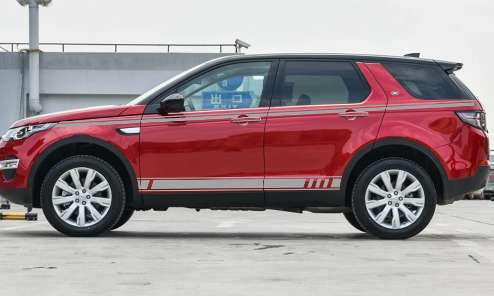 2 шт./компл. автомобильный боковой двери Графика винил Стикеры для Land Rover Discovery 3 4 2 freelander 2 1 Range Rover велар(Land Rover Range Rover аксессуары