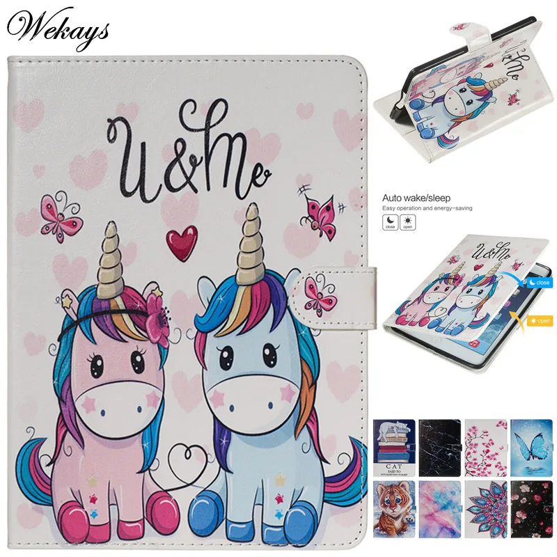 Wekays For Amazon Paperwhite Cartoon Smart Leather Fundas Case For Amazon Kindle Paperwhite 1 2 3 4 6.0 inch eBook Cover Cases