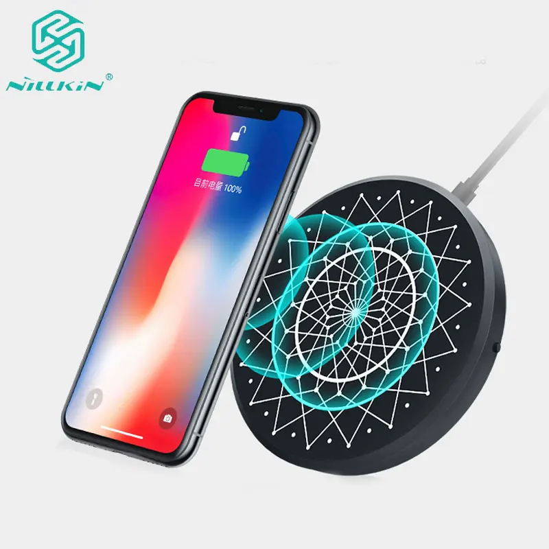

Nillkin Qi Wireless Charger 15W 7.5W for iPhone XS Max for Galaxy S10 S9 Plus for Xiaomi 9 for Huawei P30 Pro Colorful LED Light