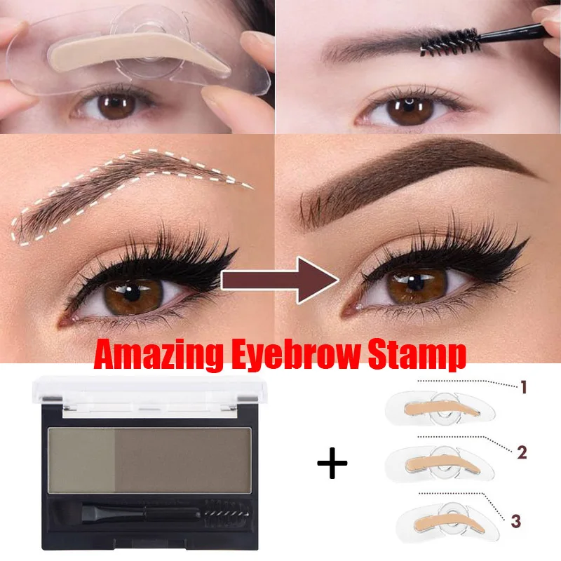 5 Style Double Colors Eyebrow Enhancers Powder Long Lasting Waterproof Sweat-proof Eyebrow Powder with Eye Brow Brush Tool TSLM1 5 Style Double Colors Eyebrow Enhancers Powder Long Lasting Waterproof Sweat-proof Eyebrow Powder with Eye Brow Brush Tool TSLM1