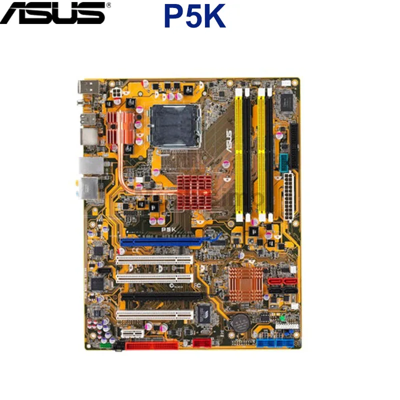Материнская плата для настольного ПК Asus P5K P35 Socket LGA 775 100% оригинальная б/у