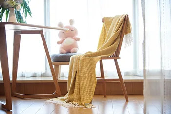 

Tassel solid tassel beige grey coffee blanket blanket bed sofa home textile fashion shawl knitted rug