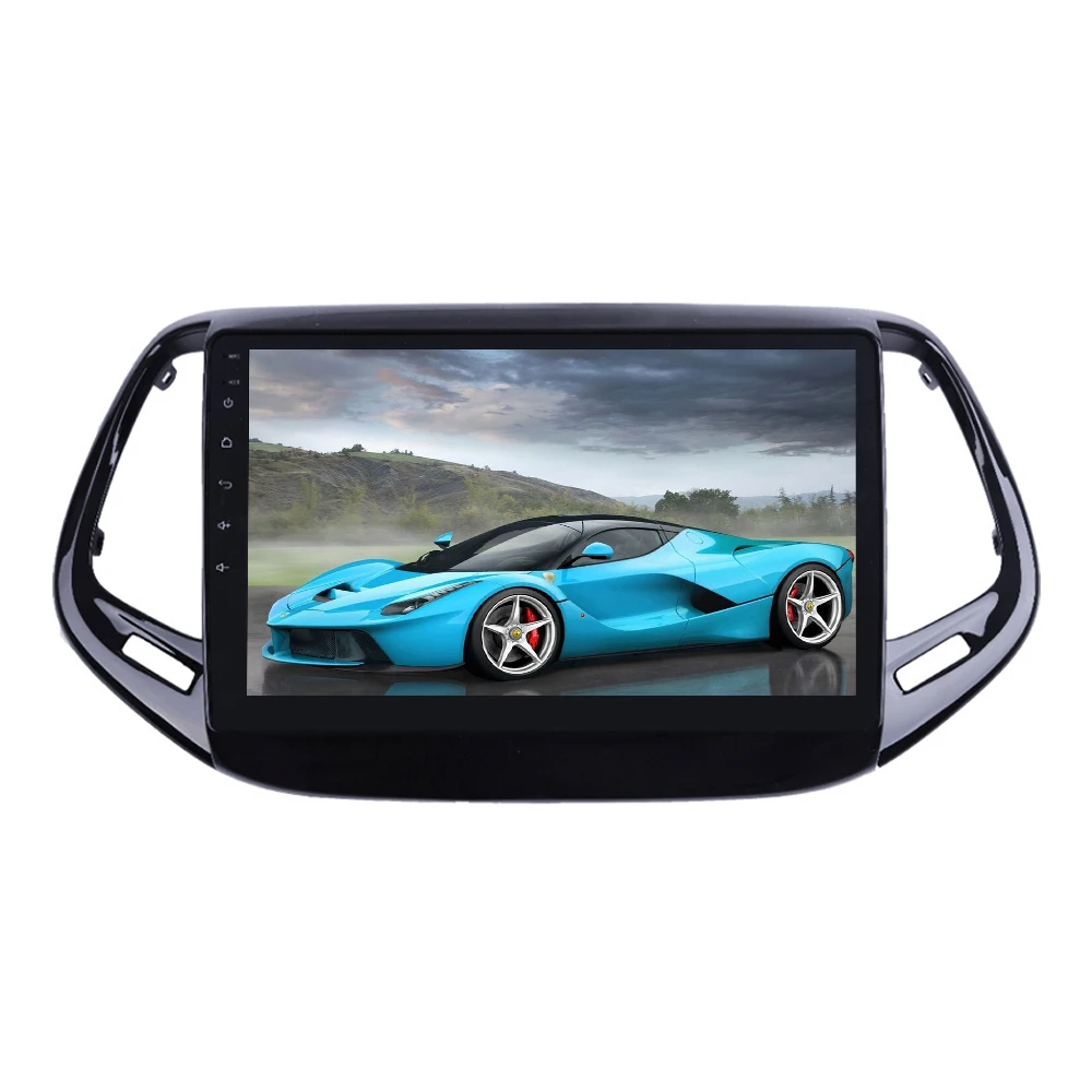Sinosmart Android 8,1 автомобильный радиоприемник с навигацией GPS для Jeep Compass 2010- 2din 2.5D ips/QLED экран
