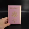 Pu leather USA Passport Cover Women Fashion Soft Leather Passaporte Case Travel wallet Passport Holder Document Organizer ► Photo 3/6