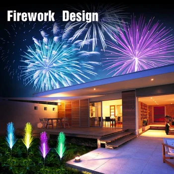 

Solar Stake Light Multicolor Solar Outdoor LED Solar Fireworks Lights Waterproof String Fairy Light For Home Garden Street Chris
