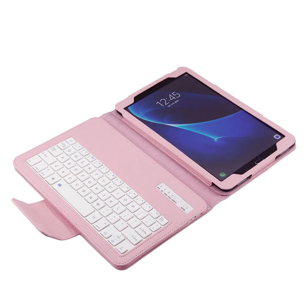 Bluetooth клавиатура чехол для Samsung Galaxy Tab A 10,1 T580 Funda + пленка + ручка клавиатура мини беспроводной