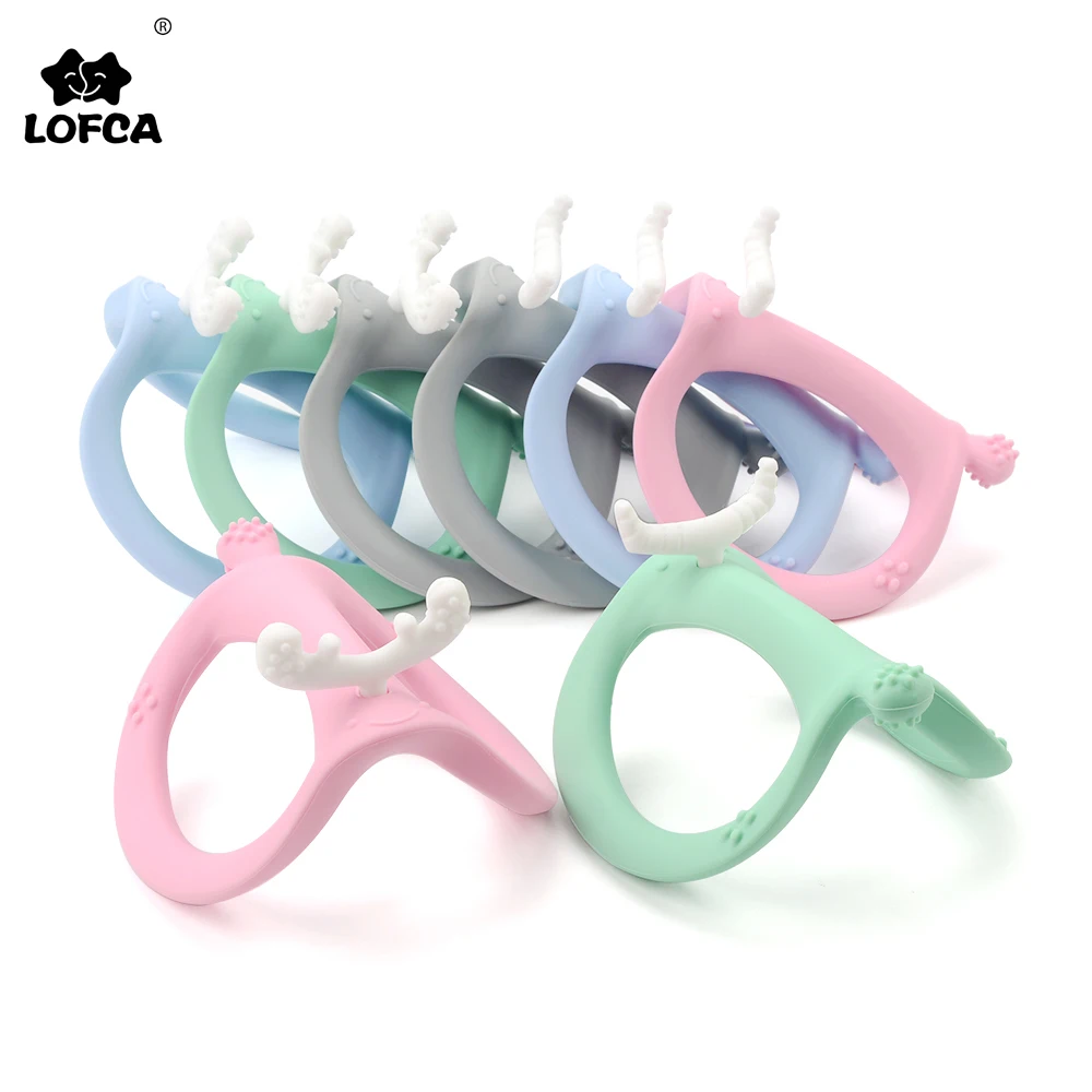 

1 шт., детский силиконовый Прорезыватель для зубов LOFCA, без бисфенола