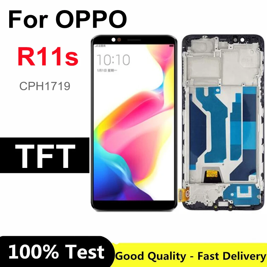 

6.01" For OPPO R11S CPH1719 LCD Display Touch Panel Screen Digitizer Assembly Replacement For Oppo R11st R 11with frame