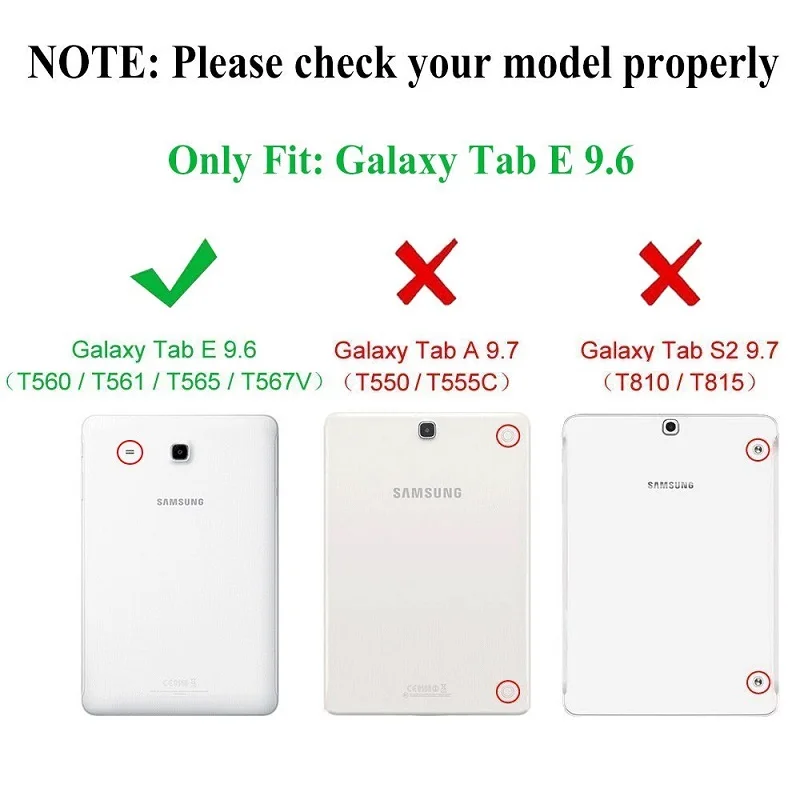 Чехол для samsung Tab E 9,6 чехол для планшета для samsung Galaxy Tab E 9,6 T560 T561 SM-561 SM-T560Fundas кожаный чехол