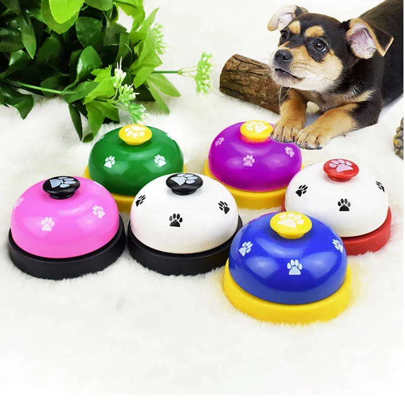 

Pet Call Bell Dog Toys IQ Training Dog Cat Feeding Ringer Educational Toy Pets Toys Interactive Bell Eating Food Feeder