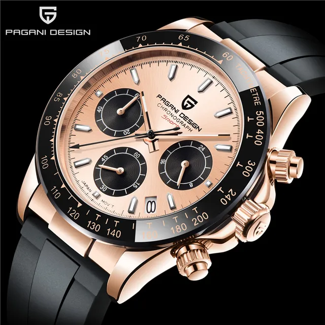 $US $89.99 PAGANI DESIGN Brand New Men Quartz Watch 100 Meters Waterproof Sapphire Glass Business  Leisure Sport Chronograph pagani watch