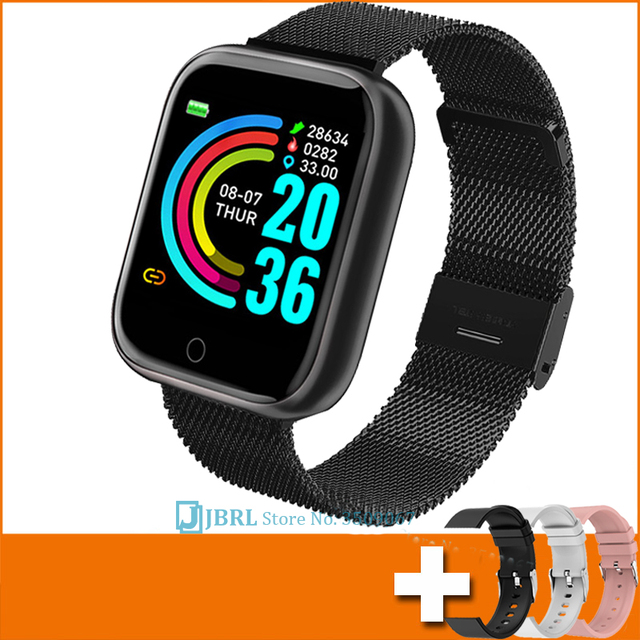 Ladies Sport Bracelet Smart Watch Women Smartwatch Men Smartband Android IOS Waterproof Fitness Tracker Smart Clock Mens
