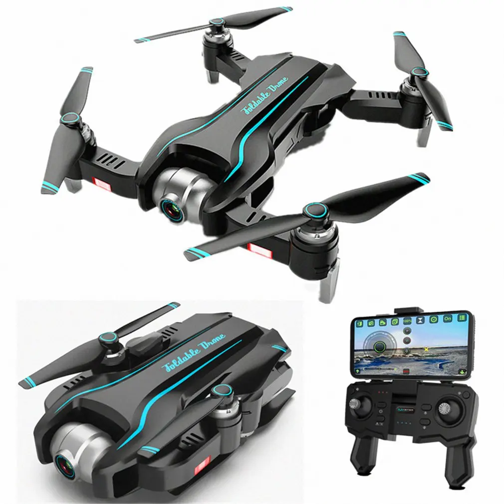 S17 RC Drone 4K двойная камера HD воздушная видео оптическое позиционирование потока один ключ Возврат Регулируемый угол камеры Вертолет игрушки