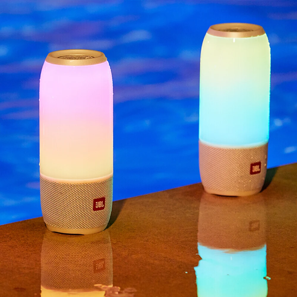 Динамик JBL Pulse 3 IPX7 водонепроницаемый беспроводной Bluetooth динамик s 360 ° Lightshow портативная музыкальная магнитола с усиленным басом с микрофоном