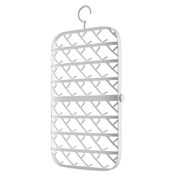 

Multifunction Space Saving Underwear Storage Baby Socks Drying Rack Holder Adjustable Buckle Anti Fall Folding Hanger Shelf
