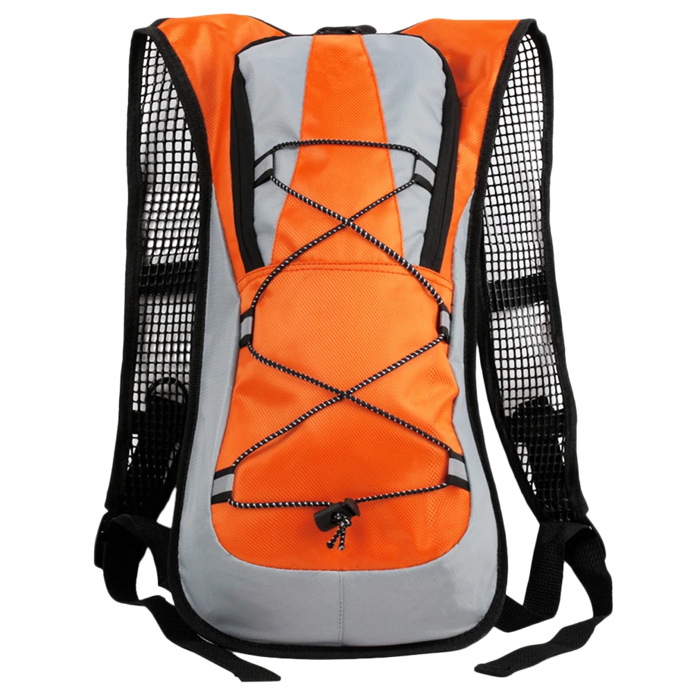 Orange backpack only Открытый MTB велосипедные сумки спортивный гидратационный рюкзак для кемпинга, пешего туризма, верховой езды, альпинизма, бега с/без 2л водяного пузыря - Цвет: Orange backpack only