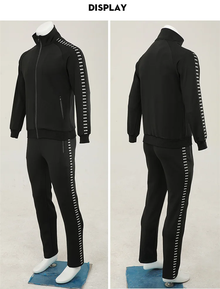Студенческий спортивный костюм для мужчин, новый брендовый весенне-осенний комплект из 2 предметов, повседневная куртка и штаны