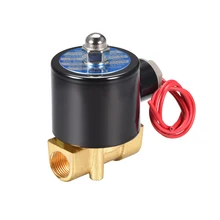 Uxcell 3/" PT AC220V латунь нормально закрытый электромагнитный клапан прямого действия