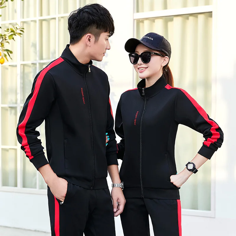 

Sports Set Men's Spring And Autumn Couples Sportswear Two-Piece Casual Athletic Clothing Sports Clothing Set T2