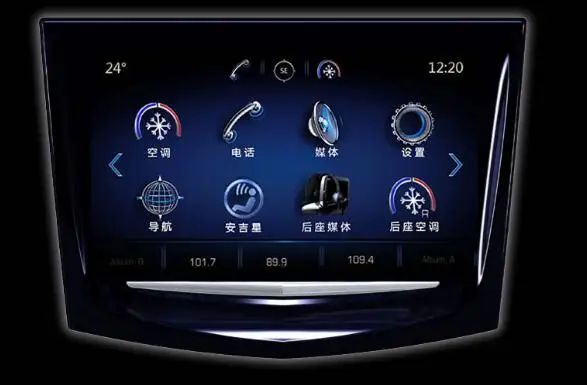 New Factory touch screen for 13-17 Cadillac car DVD GPS navigation LCD panel CUE ATX CTS SRX Touch digitizer made in China