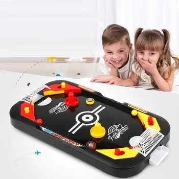 

Mini Air Hockey Table Desktop Battle 2 in 1 Ice Hockey Game Leisure Children Educational Interactive Toy Kids Gift Family Game