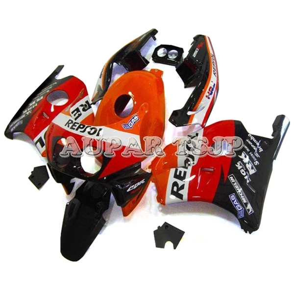 Мотоцикл MC22 1990 1991 1992 1993 1994 Обтекатели для Honda CBR250RR 1991 1991 1992 1993 1994 кузова Repsol оранжевый красные, черные - Цвет: As Picture Shown