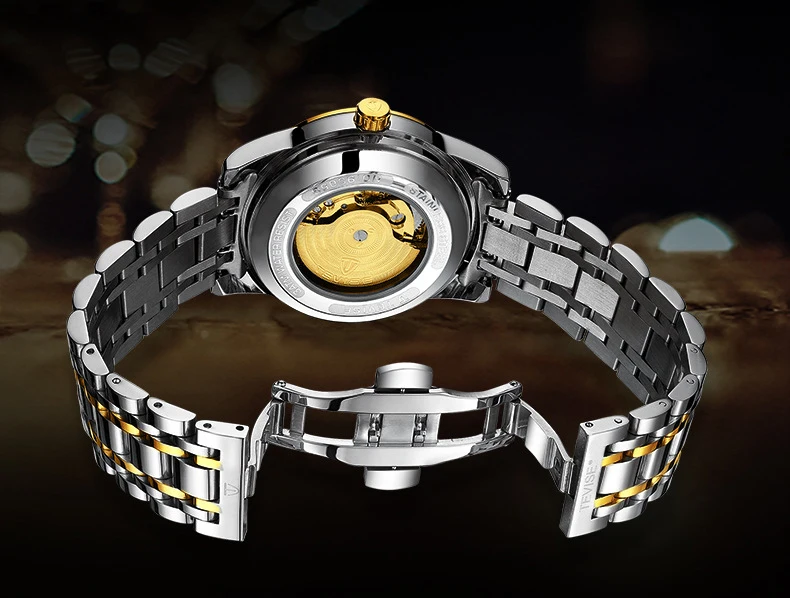 Tevise Лидирующий бренд для мужчин Tourbillon автоматические механические часы со скелетом часы для мужчин с самообмоткой мужские наручные часы Relogio Masculino