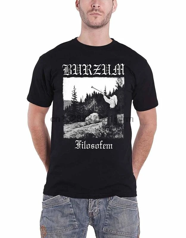 Одежда Burzum футболка Filosofem 2018 альбом текст группы логотип Официальный Мужской