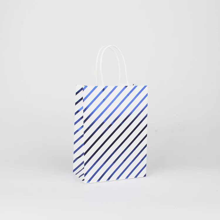 Blue twill 5 шт. маленький Подарочный пакет из крафт-бумаги, бронзовая сумка для свадебного украшения, коробка для конфет, печенья, хлеба, еды, вечерние принадлежности - Цвет: Blue twill