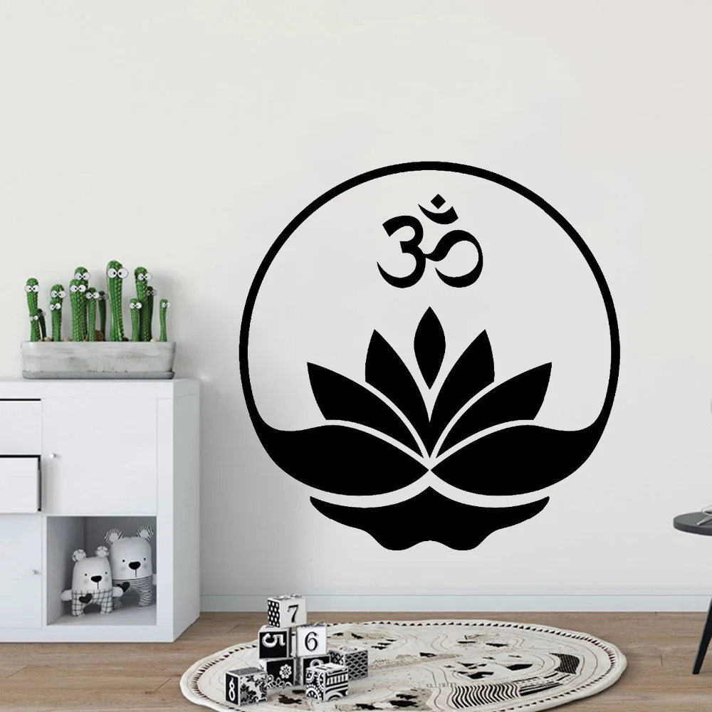 BUDDHA Vinyl Decal Sticker Window Wall Bumper Lotus Om Symbol God Buddhism Yoga 
