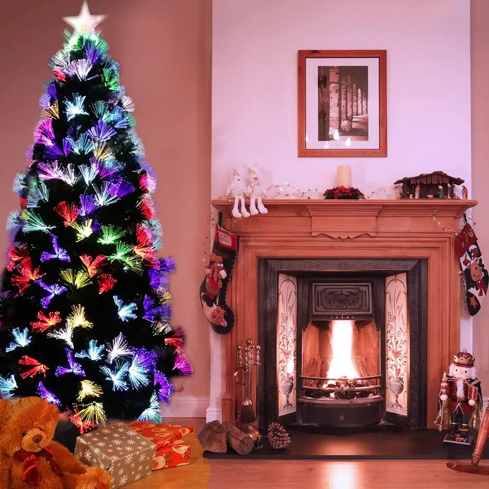 

Fibre Optic Christmas Tree LED Multicolour Lights Artificial Decoration for Home Party DC120