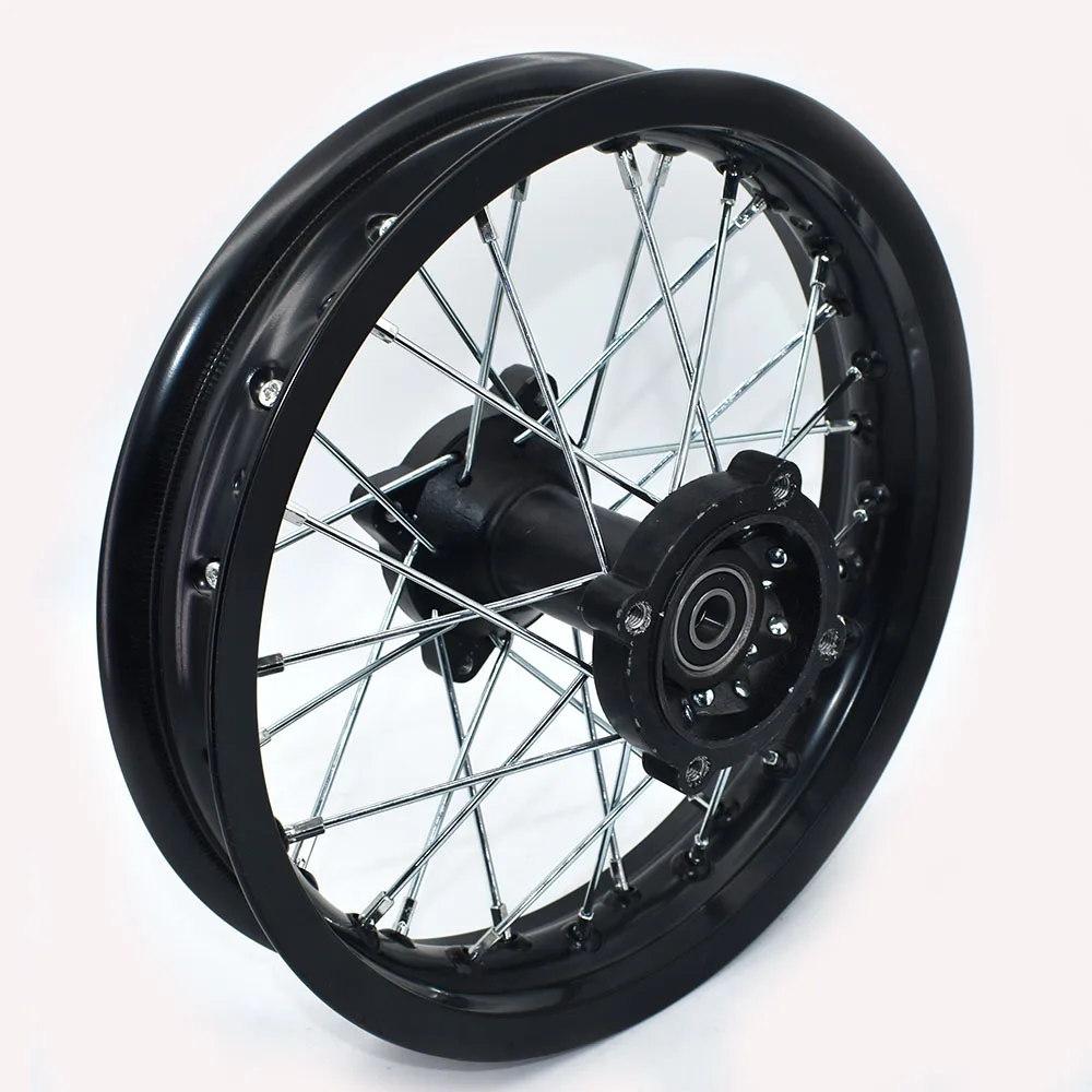 Black Rims 1.85x12"inch For Dirt Bike Pit Bike CRF Kayo BSE Apollo Rear Wheels Spare Parts Aluminum 6000 Alloy