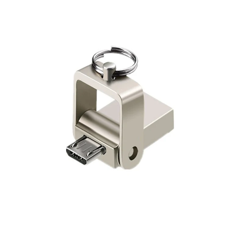 Металлический флэш накопитель OTG 3 в 1 128 ГБ Micro usb 32 64 16 8 Гб|USB флэш-накопители| |