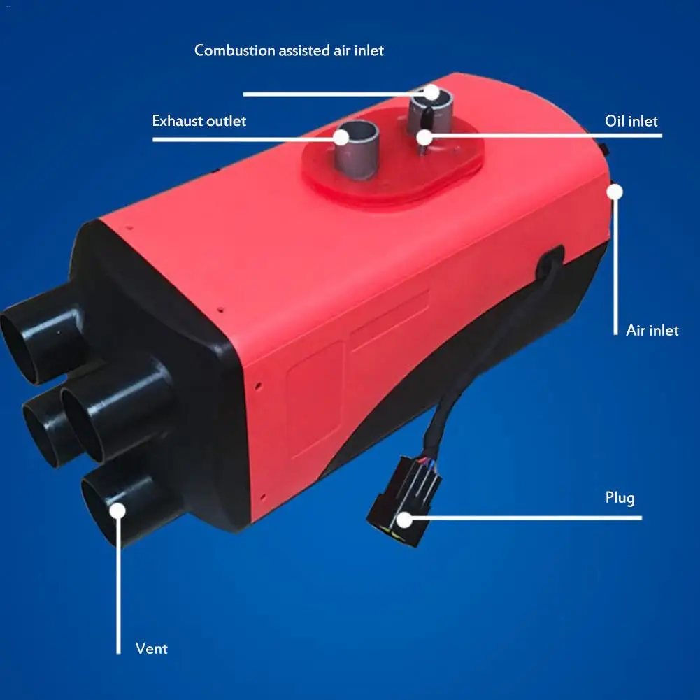 5 кВт электронный автомобильный обогреватель, воздушный обогреватель, автомобильный теплый воздуходувка, теплый глушитель, ЖК-термостер, парковочный нагреватель 12-24 В
