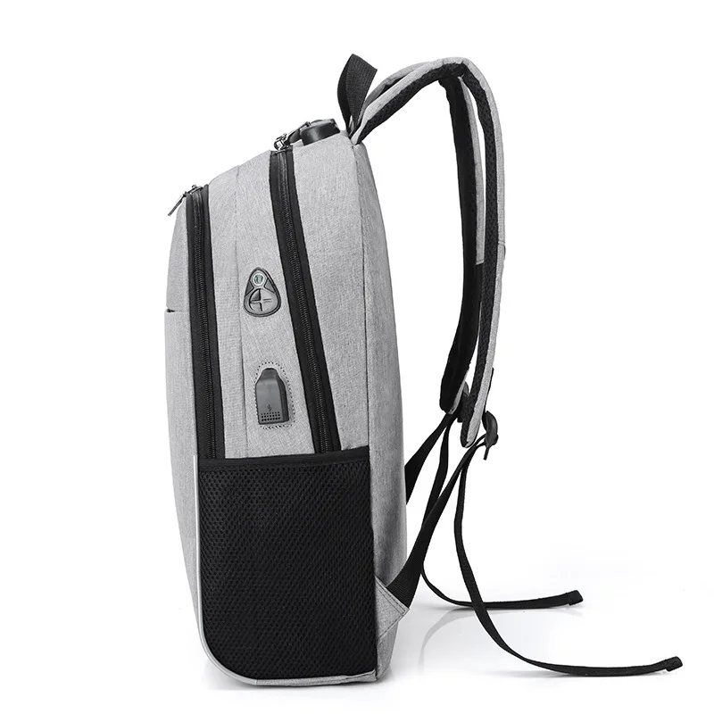 2020 new computer BACKPACK with lock charging USB port headphone hole waterproof multi-function shoulder bag Anti Theft backpack