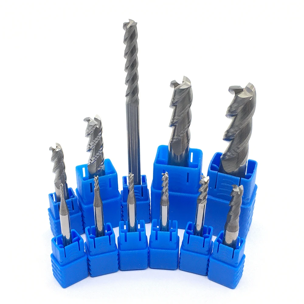 

Endmill 1PCS HRC50 3F 1.0MM-12.0MM End Mill Milling Cutter CNC End Mills Alloy Carbide Tungsten Steel For Aluminum Machining