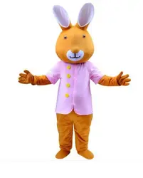 Кролик талисман костюм костюмы косплей Вечерние игры платье наряды одежда реклама продвижение карнавал Хэллоуин Пасха взрослых