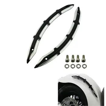 

New Motorcycle parts Black CNC Legacy Rear Fender Side Accents For Indian Scout Models EXCEPT Bobber 2015-2018 17 16