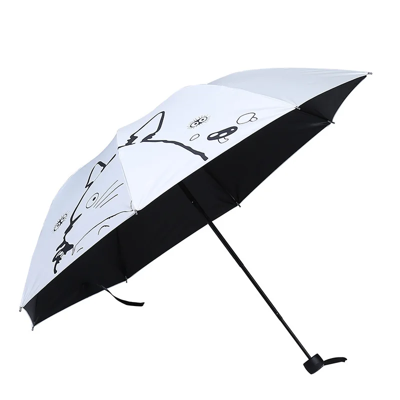 

Cartoon san Totoro Creative Umbrella Vinyl Sun-resistant UV-Protection Folding Umbrella Advertising Umbrella Customizable Umbrel