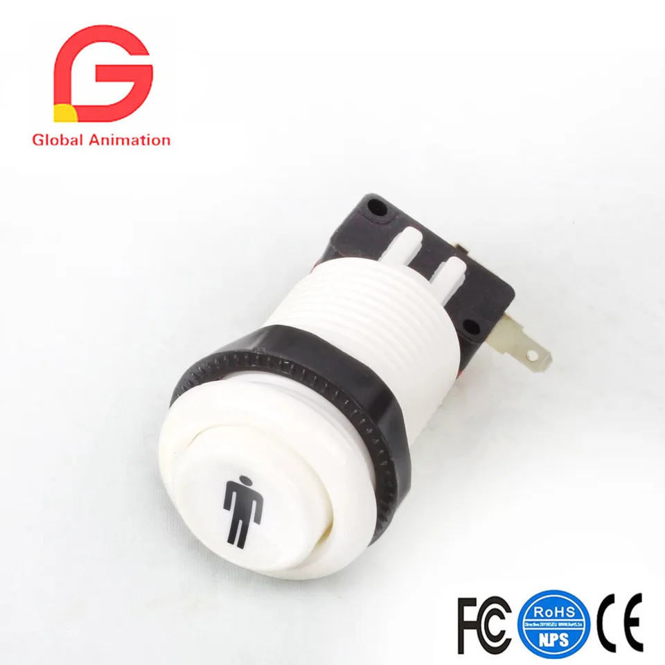 Pulsante Arcade Americano Di Credit / Coin / Exit / Power / Pause