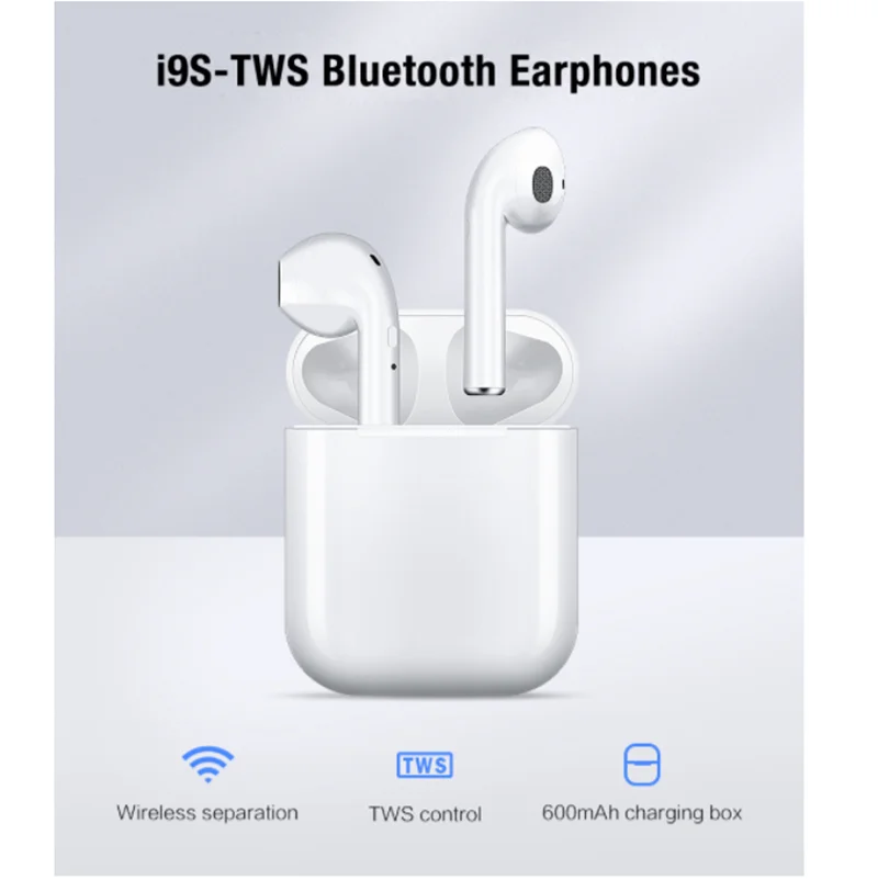 I9s Tws auriculares Беспроводная связь Bluetooth 5,0 auriculares мини auriculares с микрофоном caja de carga auriculares deportivos p