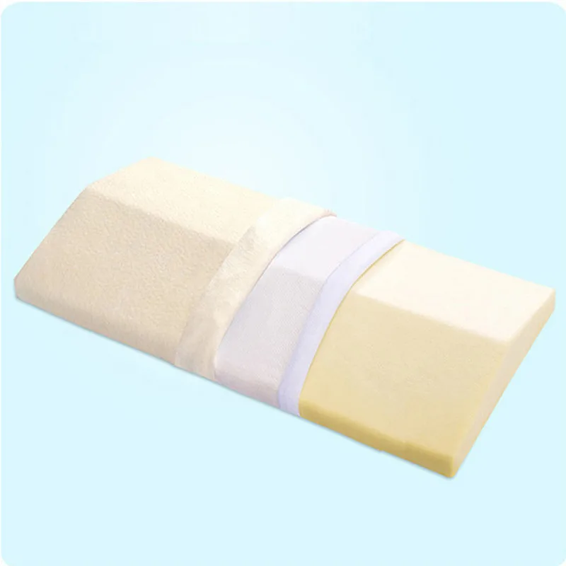 Beige Подушка для опоры поясницы спины подушки для беременной женщины латексная Ортопедическая подушка из хлопка с эффектом памяти подушка, подушка для поясницы с бамбуковым древесным углем отказов пены - Цвет: Beige