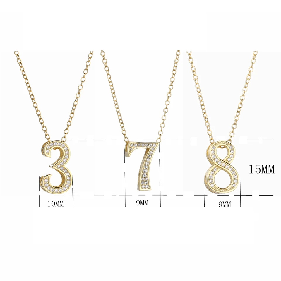 Number 3 Gold Pendant Shop, 55% OFF 
