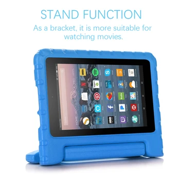 

For Amazon Fire 7 2019 7 Inch Tablet Case EVA Shockproof Super Protection Cover Portable Handle Protective Stand Cover Bag Coque